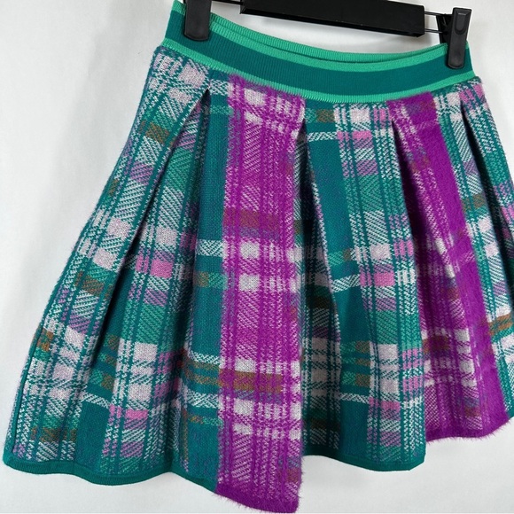 Maeve Pleated Knit Mini Skirt | Size XS - Picture 5 of 12